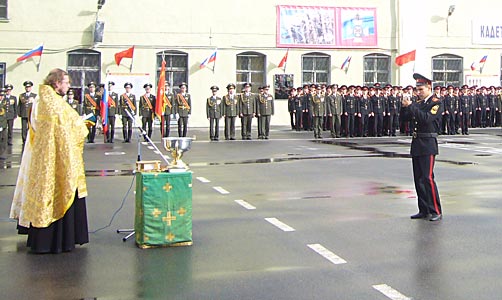 МОЛЕБЕН на плацу