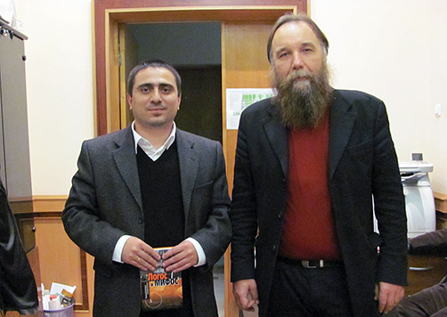 С А. ДУГИНЫМ после выступлени в МГУ