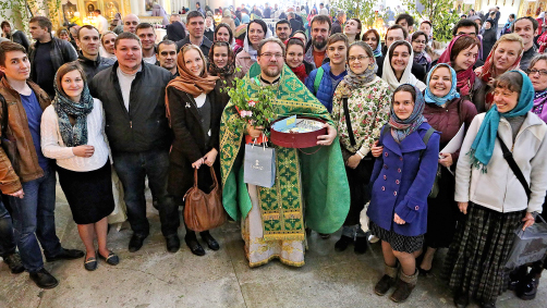 ОТЕЦ КОНСТАНТИН и прихожане в день Ангела, 2017 г.