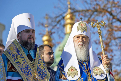 ЕПИФАНИЙ, новоизбранный предстоятель ПЦУ (слева) долгое время находился в тени Филарета
